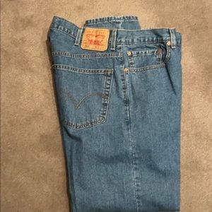 Levi’s men’s 505 regular fit w38 L30 blue jeans